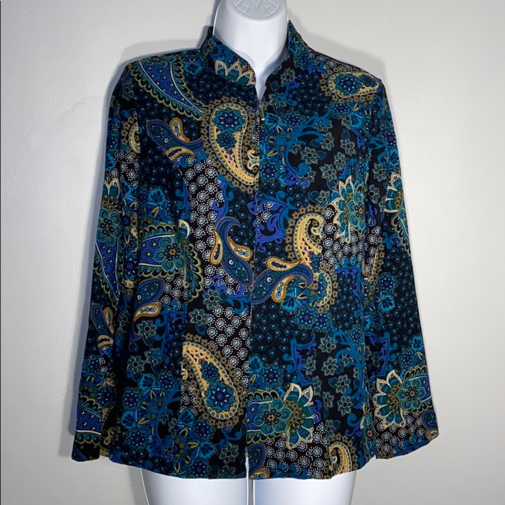 Paisley Nehru jacket.
